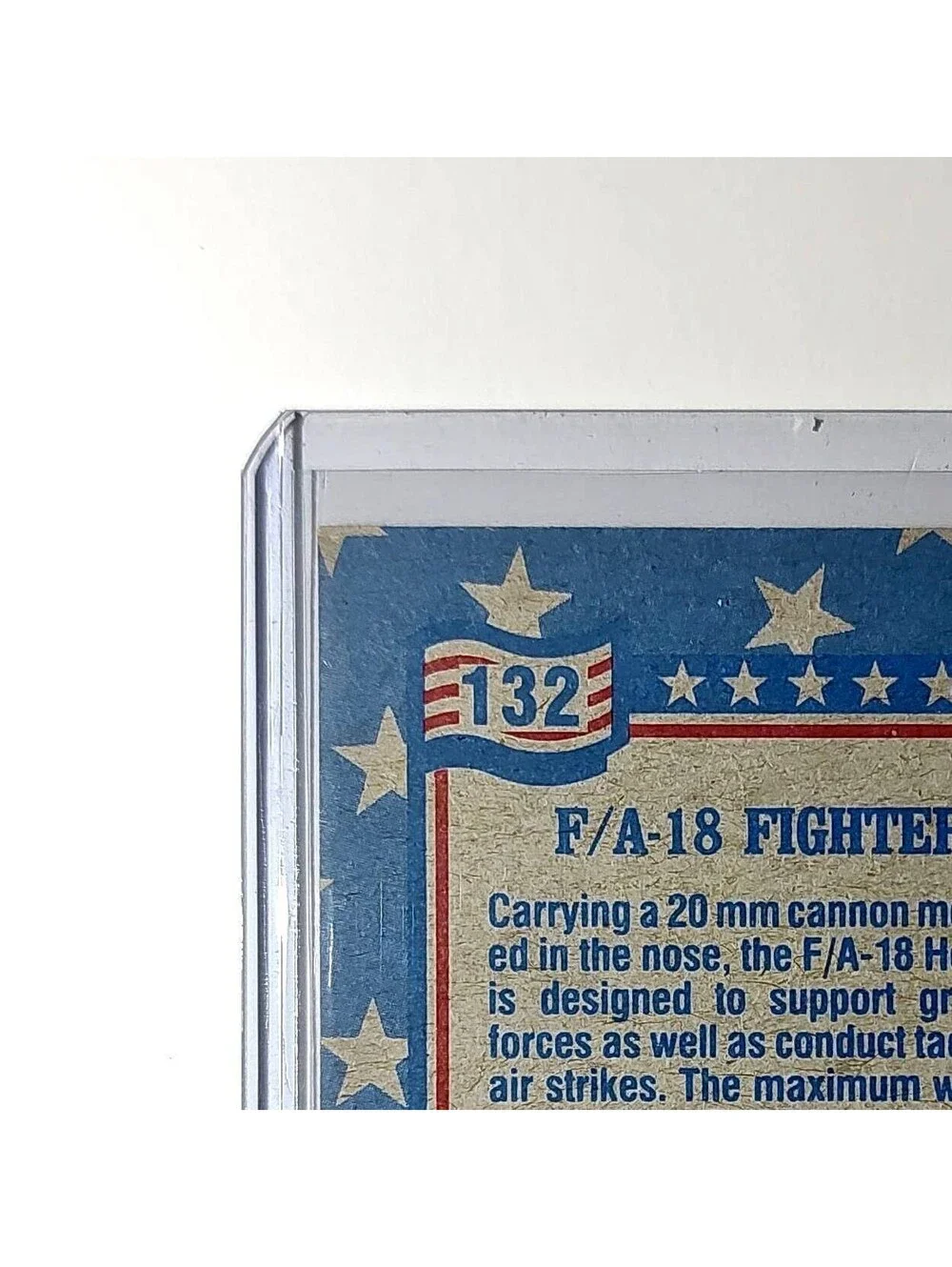 F/A-18 Fighter 1991 Topps Desert Storm #132 Card
